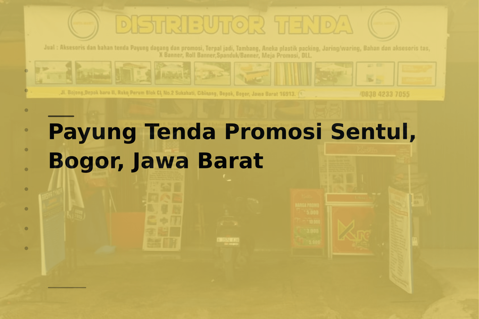 Payung Tenda Promosi Sentul, Bogor, Jawa Barat