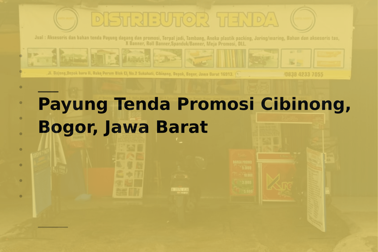Payung Tenda Promosi Cibinong, Bogor, Jawa Barat