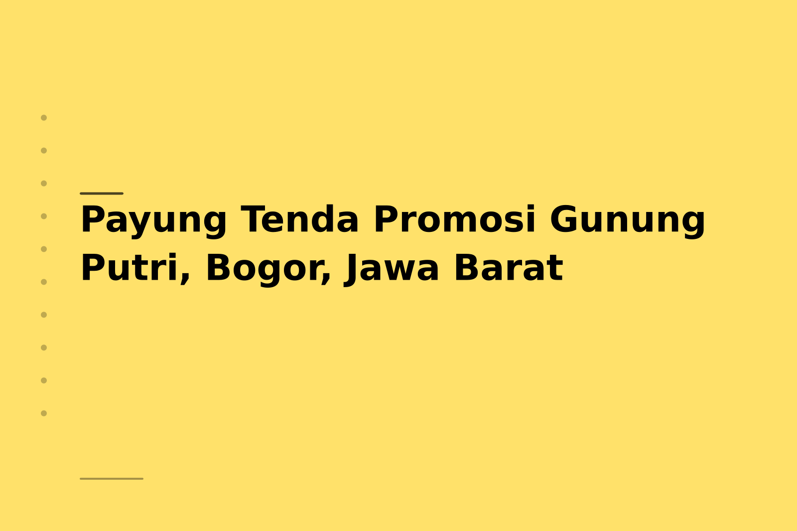 Payung Tenda Promosi Gunung Putri, Bogor, Jawa Barat
