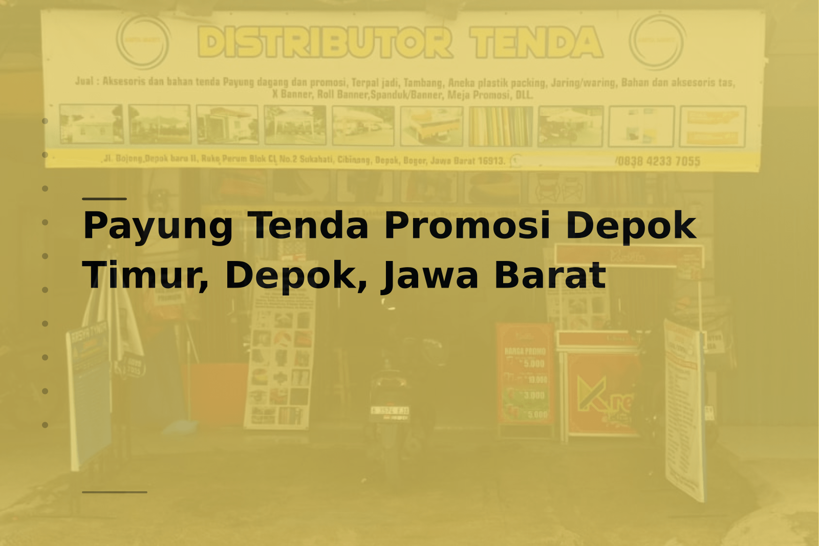 Payung Tenda Promosi Depok Timur, Depok, Jawa Barat